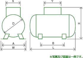 横型バルク寸法図