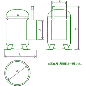 竪型バルク寸法図